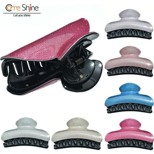 Come Shine Glitter Acrylic Large Hair Claw Clips de pelo Accessories for Women Hairpins Crab Factory Wholesale DropShipping