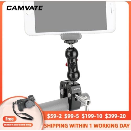 CAMVATE Super Crab Clamp Pliers Clip With 360 Degree Rotate Mini Ball Head For DJI Ronin /Gimbal /LCD /Monitor/ LED /Video Light