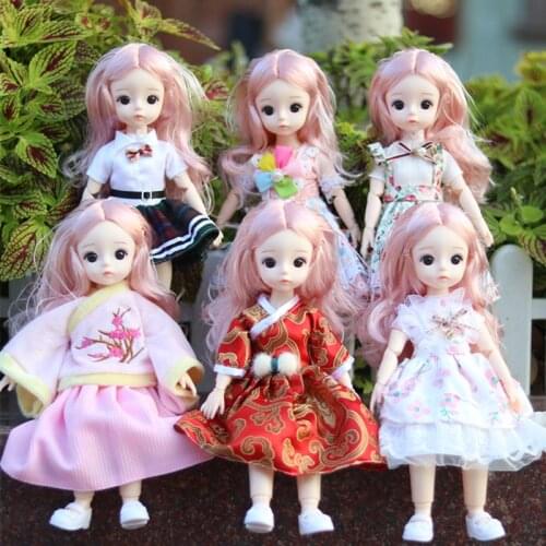 1/6 BJD Doll Clothes Accessories Retro Stripe Skirt for 10-12inch Dolls Toys for Girls Cloth Dress for Blythe
