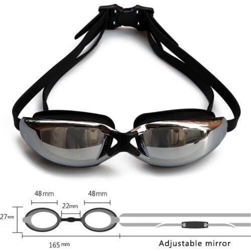 2018 Adult Colorful Plating Anti-Fog And Waterproof HD Flat Beautiful and Practical Non-toxic and Tasteless Swimming Goggle