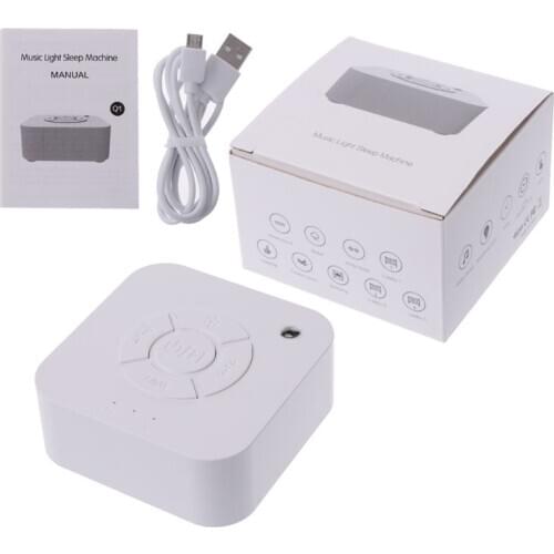 White Noise Machine USB Rechargeable Timed Shutdown Sleep Sound Machine For Sleeping & Relaxation For Baby Adult Office Travel