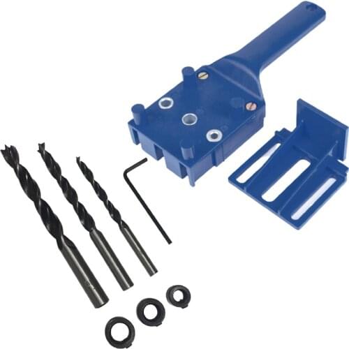 Quick Wood Doweling Jig 6/8/10mm Drill Bit Handheld Wood Drilling Doweling Hole Saw Drills Guide Hole Locator For Carpentry