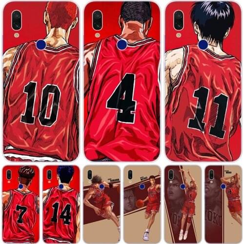 Anime Slam Dunk Basketball Silicone Case for Xiaomi Redmi K20 5X 6X Play A1 A2 8 Lite 7A 6A S2 Y2 Y3 Note 4X 5 6 7 Pro F1 Cover