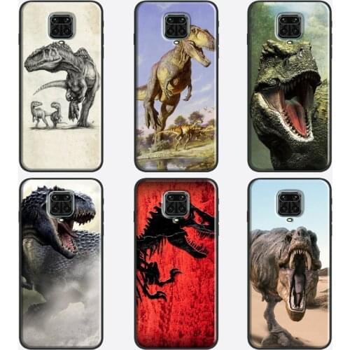 Jurassic Dinosaur Pattern Case For Xiaomi Redmi Note 9 Pro 7 8 8T 9S Note 10 Pro Coque For Redmi 9T 9C 9A 8A 7A K40