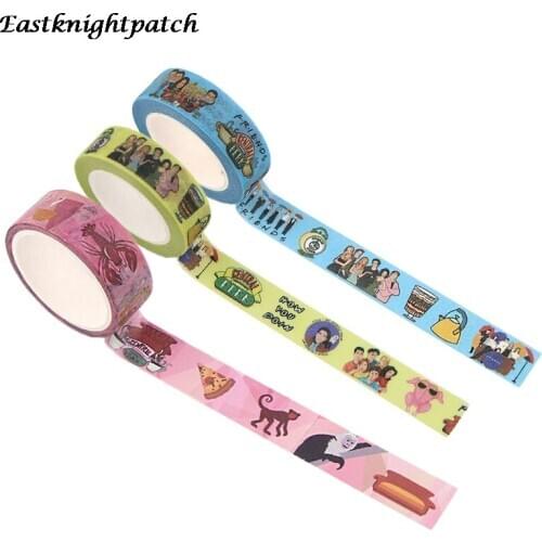 E2599 Cartoon Friend Tv Show Washi Tape Stationery Scrapbooking Decorative Adhesive Tapes DIY Color Masking Tape School Supplies