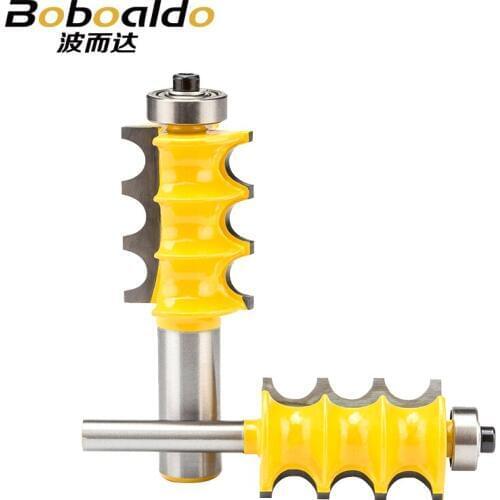1pc 1/2 1/4 Shank Woodworking Router Bits With Bearing CNC Tool For Wood Mortising Carving Tungsten Steel Milling Cutter