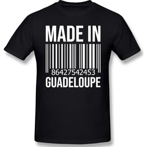 Made In Guadeloupe For Women Lightweight Mens Basic Short Sleeve T-Shirt Funny Graphic R276 Tees Eur Size