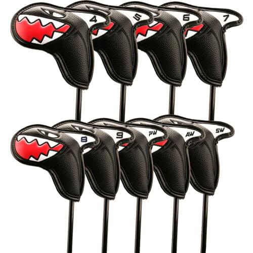 Golf irons Cover irons Clubs PU Leather shark Golf Headcover golf accessory