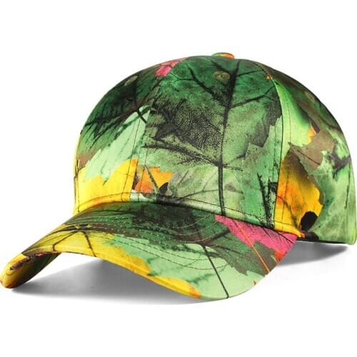Baseball Cap Snapback Men Women Dad Hat Hip Hop Adjustable 3D Print Curved Bill Green Sports Outdoor Summer Accessory