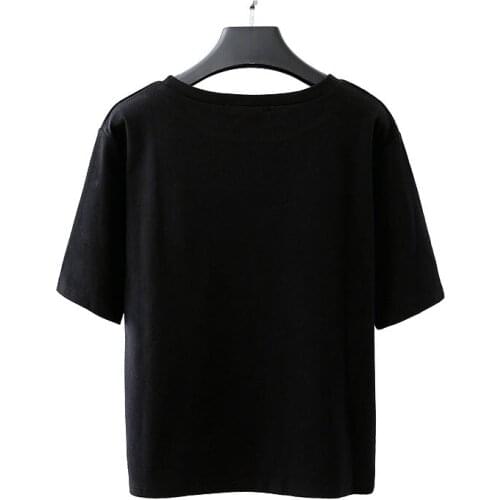 Classic casual and breathable summer quality short sleeve womens soft T-shirt