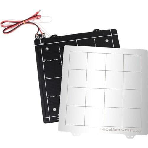 3D Printer Hot Bed Platform Accessories 24V Magnetic Hot Bed Iron Plate Kit JR Deals