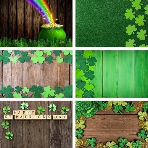 Mehofond Photography Background St Patricks Day Plank Wood Spring Holy Spirit Father Festival Celebration Party Photo Backdrop