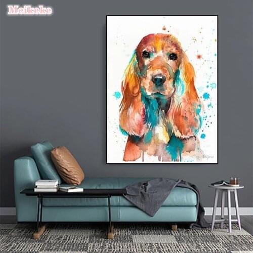 Full square round drill English Cocker Spaniel 5d diy Diamond Painting cross stitch kits diamond Embroidery wall sticker