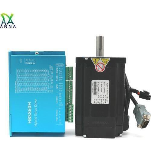 Nema34 8.5Nm 86 Closed-loop Kit Stepper Motor Encoder Hybrid Servo Driver HBS860H With 8M lines