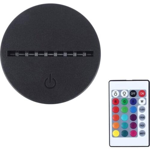 10Pcs/Lot 3D LED Lamp Base Night Light Base LED USB Contact Remote Control Lighting Accessories Base