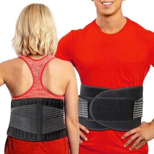 Lumbar Support Men and Women Sports Belts With 12 Spring Supports Adjustable Length Spring Support For Protruding Lumbar Disc