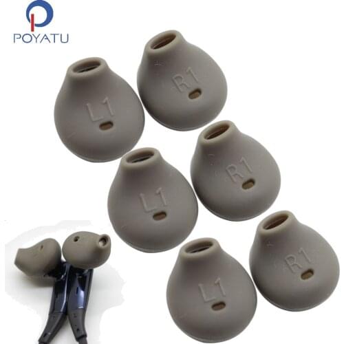 POYATU For Samsung Galaxy S6 S6Edge G9200 G9250 G9208 Note5 Samsung Level U Headphones Replacement Eartips Earbuds Tips Silicone