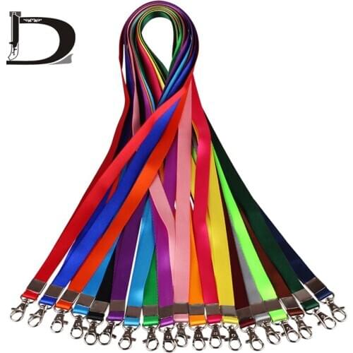 Blank universal ID card holder polyester lanyard badge holder neck straps 21 colors available 10pcs lot custom print accept