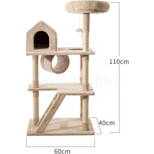 Cat Climbing Frame Cat Hole Cat Tree Integrated Villa Cat Scratch Plate Cat Climbing Frame Cat Column Supplies