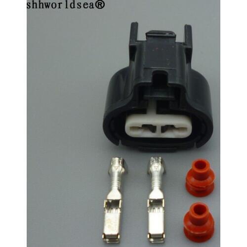 Shhworldsea 2pin 2.2mm auto wiring harness plug waterproof cable plug connector 7283-1224-30