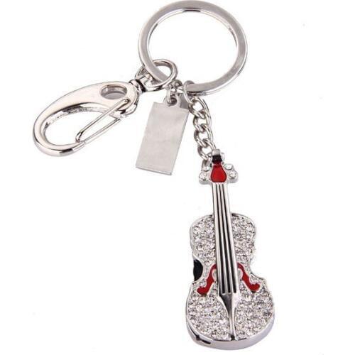 USB2.0 8GB 16GB 64GB Jewelry Guitar Usb Flash Drive 1TB Key Chain Memory Stick Disk On Key Pen Drive 32GB 2TB Gift Pendrive