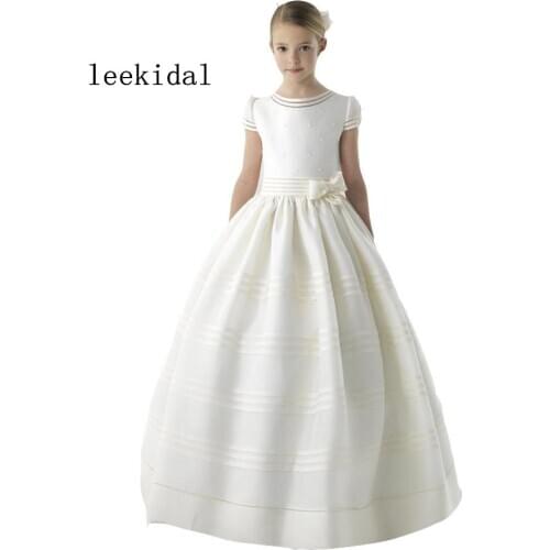 Vintage Flower Girl Dress First Communion Dresses for Girls Pageant Dresses for Little Girls Princess Girls Ball Gowns Custom