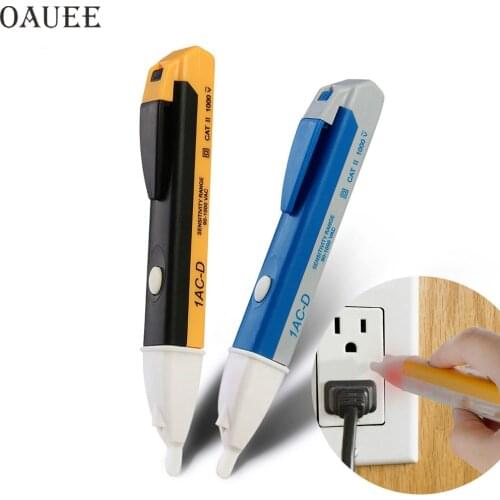 AC 110V 220V Voltmeter Voltage Probe Volt Meter Power Detector Tester Non-Contact Socket Wall Electric Indicator 90-1000V