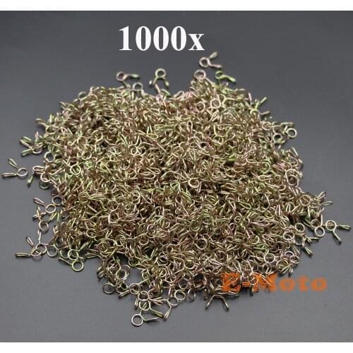 1000pcs 5mm Fuel Line Hose Tubing Spring Clips Clamps Motorcycle Scooter ATV Go Kart Snowmobiles E-Moto
