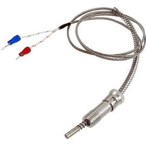 0-400C Adjustable Compression Spring Bayonet Cap K Type Thermocouple 3 Meters