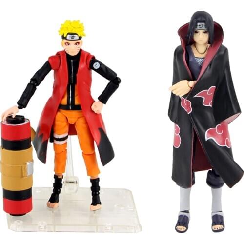 14cm Anime Naruto Shippudden Naruto Uzumaki Action Figure Toys PVC Sage Mode Collectible Model Dolls Movable Uzumaki Figurine