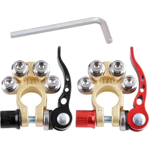 2PCS Car Battery Terminal Connector Clamp Quick Release Adjust Disconnect Tool