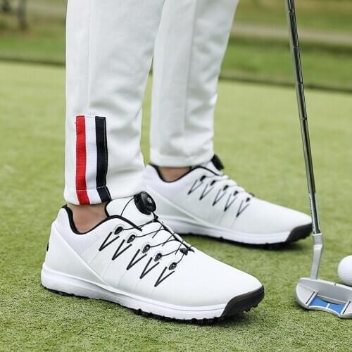 2020 New Mens Pro Waterproof Golf Shoe Spikeless/Non-slip Wear-resistant Breathable Sports Shoes Golf Shoe