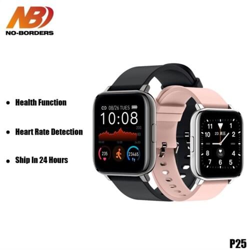 2021 New P25 Smart Watch Fitness Pedometer Health Heart Rate Sleep Tracker IP67 Waterproof Sport Watche Smartwatch for Men Women