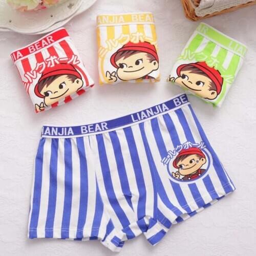 3pcs/lot 100% Cotton Boys Inner Wear Kids Underwear Underwear Children Boy Panties 2-10T