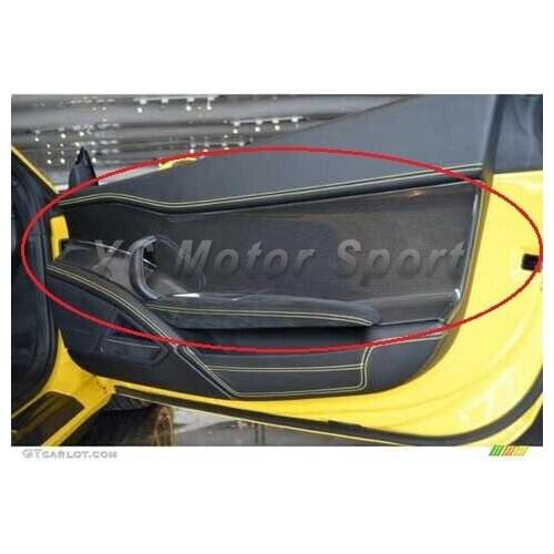 Car Accessories Carbon Fiber OEM Style Inner Door Panel 2pcs Fit For 2010-2014 F458 Italia Coupe & Spider Door Panel Cover