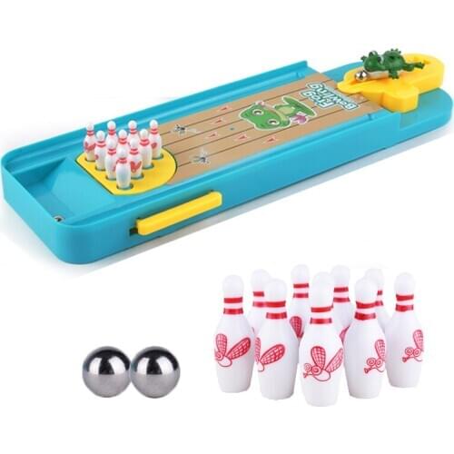 Childrens Mini Desktop Bowling Toys Baby Indoor Interactive Early Education Sports Games Fun Educational Toys Gifts for Kids