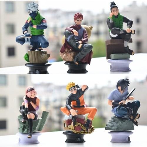 1Set Anime Character Naruto Action Figures Gaara Kakashi Sakura Sasuke Itachi Obito Doll Vinyl PVC Model Gift Toys