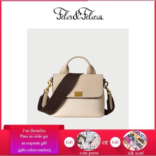 FELIX & FELICIA Brand Fashion Shoulder Bags For Women Messenger Handbag Ladies Genuine Leather Crossbody Retro Designer Flap Bag