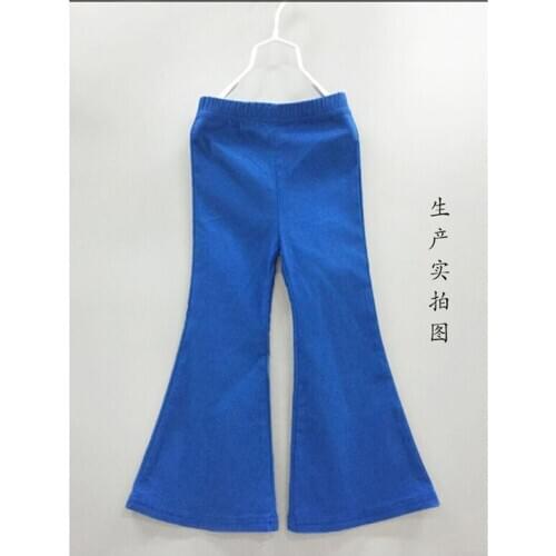 2020 New Girl Pants Kids Fashion Leggings For Girls Blue Jeans Bell Style Kids Trousers Casual Girl Denim Pants