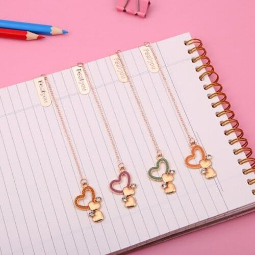 Metal Bookmarks Love Creative Classical exquisite Mini Metal Art Pattern Bookmark Page Folder Markers Office School Supplies