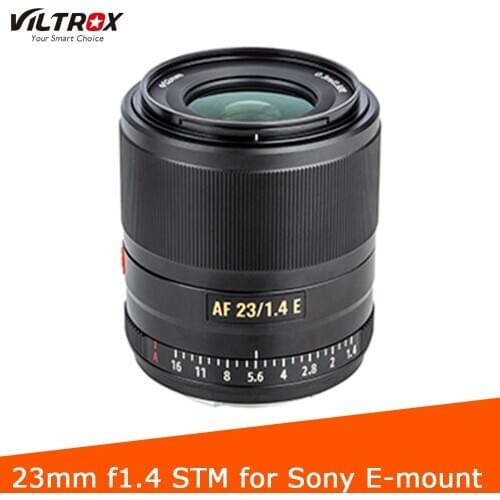 VILTROX 23mm f1.4 Auto Focus lens APS-C Compact Large Aperture Lens for Sony E-mount Camera a6100 a6500 a7RII a7III a7RIII a7RIV