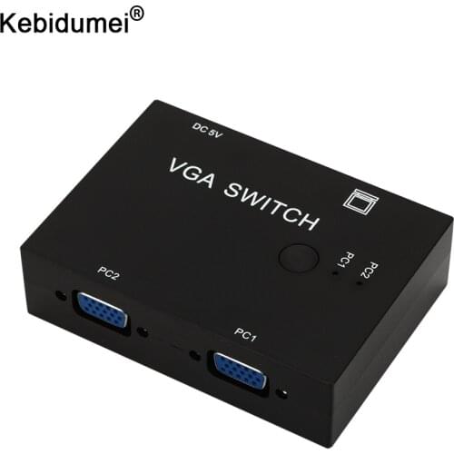 2Ports Switcher Splitter VGA Video Switch Adapter Converter Box 2Ways for PC Monitor Accessories 4Port VGA Video Switch Switcher