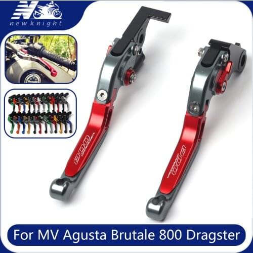 Motorcycle Accessories Adjustable Folding Extendable Brake Clutch Lever For MV Agusta Brutale 800 Dragster Dragster800 2014-2016
