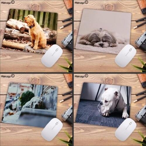 Mairuige pug dog face Gamer Speed Mice Retail Small Rubber Mousepad Size for Size for 180x220x2mm and 250x290x2mm Small Mousepad