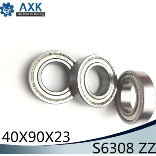 S6308ZZ Bearing 40*90*23 mm ( 1PC ) ABEC-1 S6308 Z ZZ S 6308 440C Stainless Steel S6308Z Ball Bearings