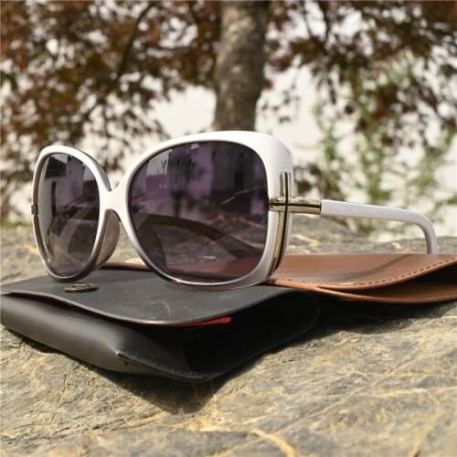 Rockjoy White Sunglasses Women Fashion Sun Glasses for Female Wide Shades Anti Reflection UV400