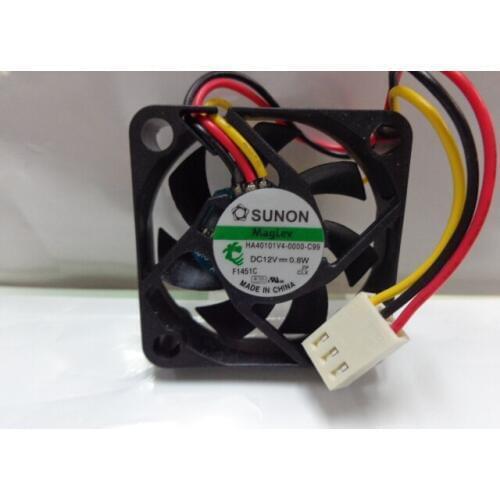 SUNON HA40101V4-0000-c99 4010 40MM 4CM 40*40*10 Cooling fan 12V 0.8W 0.06A 3pin Support velocimetry