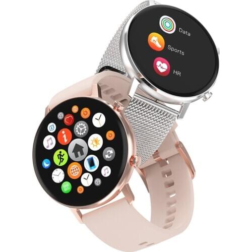 Smart Watch with Two Straps Full Touch Heart Rate Monitor Bracelet Music Control IP67 Waterproof Sport Smartwatch for Men Women