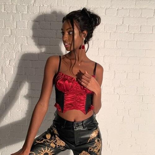 Vintage High quality ruffle chiffon tops women camisole street fashion office ladies elegant vest leisure tank tops mujer