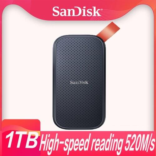 SanDisk E30 SSD Extreme Portable 1TB 480GB 520M/s External Hard Drive USB 3.1 Type-C Hard Drive 2TB Solid State Disk for Laptop